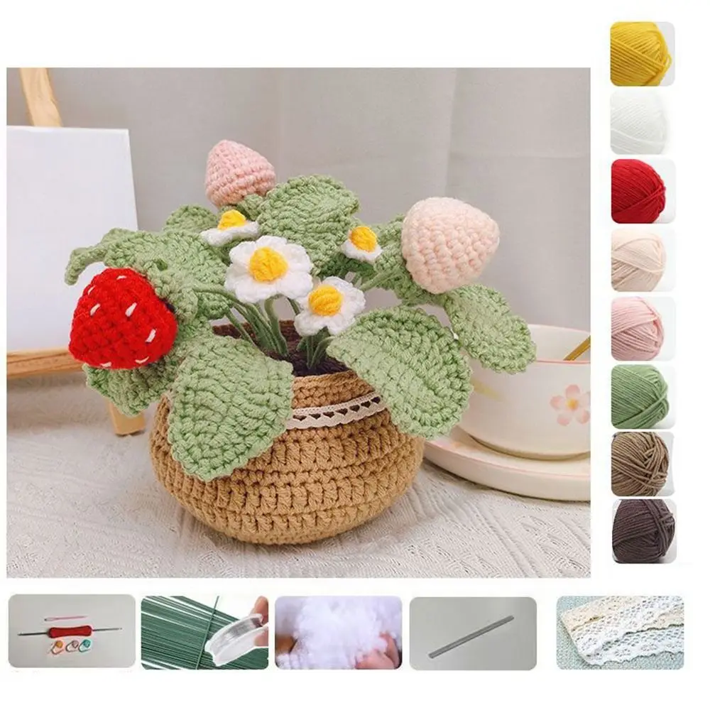 Häkelset Tulpen Blumen DIY Garn Bastelset farbenfroh Anfänger geeignet - Bild 11 von 11