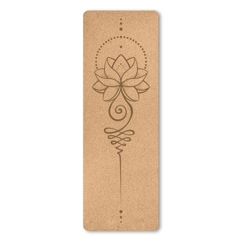 Rutschfeste Yogamatte Fitnessmatte Gymnastikmatte Kork TPE Anfänger 6mm - Bild 8 von 9