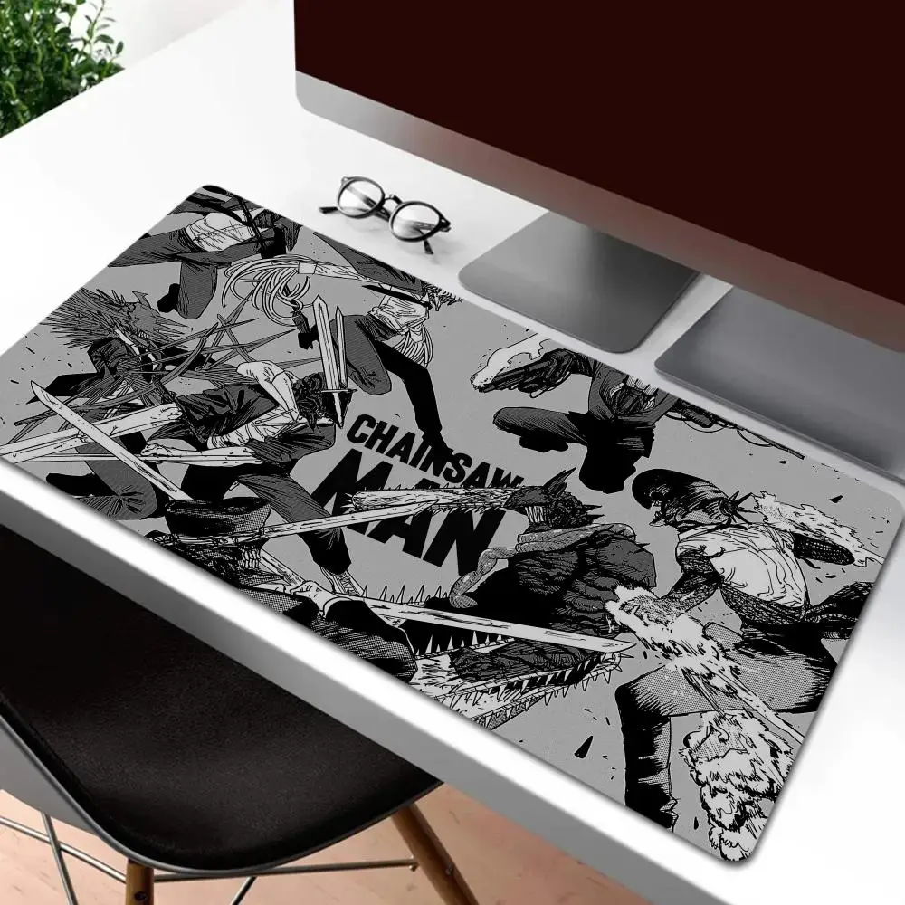 Gaming Mauspad XXL Deskmat Anime Kettensäge Mann Rutschfest Waschbar - Bild 12 von 12