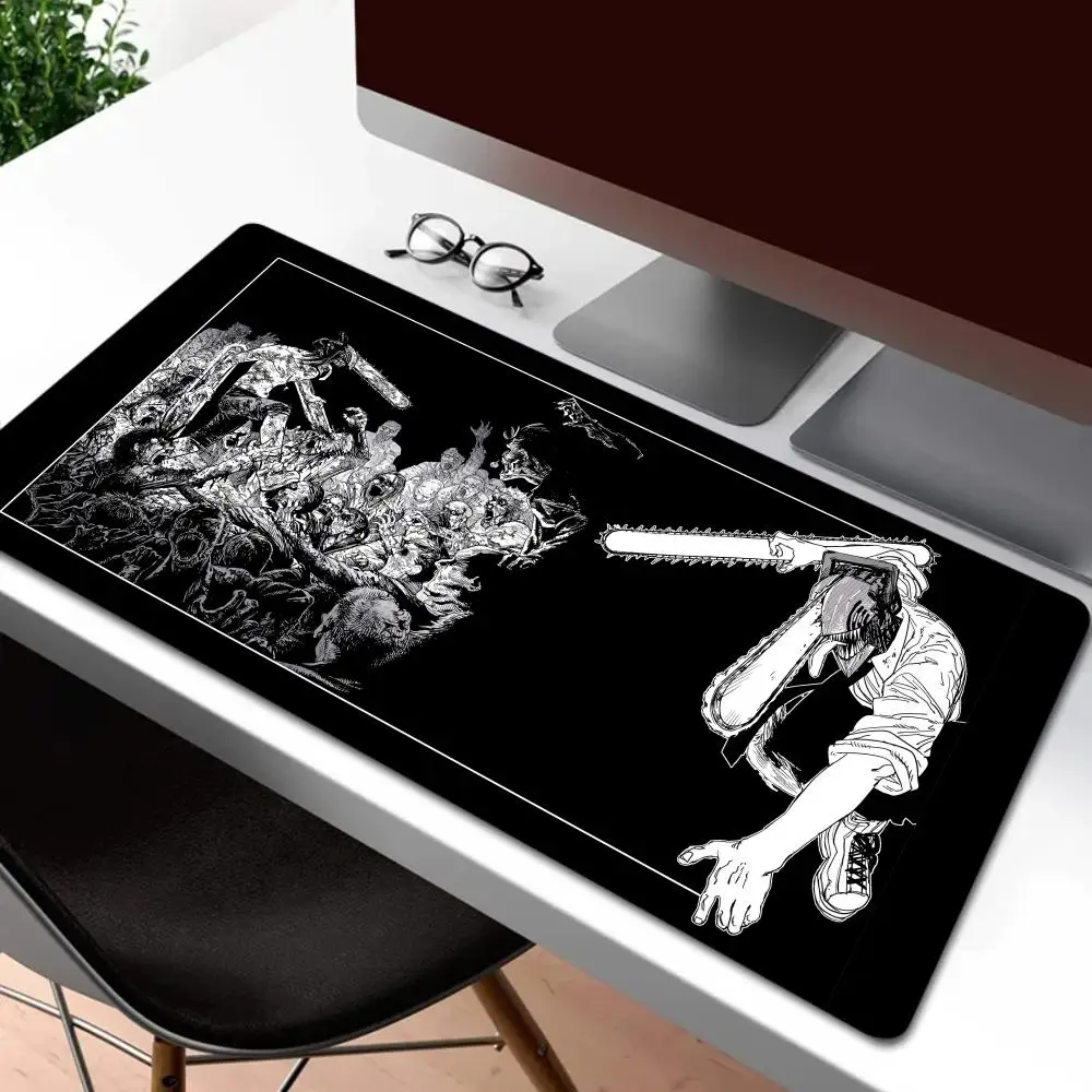 Gaming Mauspad XXL Deskmat Anime Kettensäge Mann Rutschfest Waschbar - Bild 8 von 12