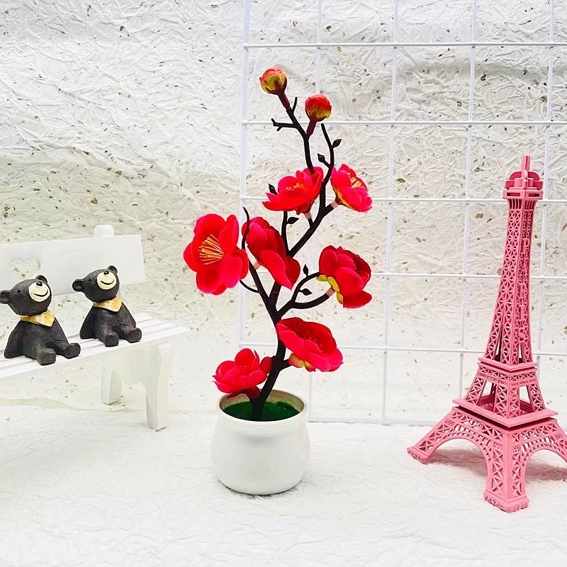 Knstliche Bonsai Pflanze Dekoblume Tischpflanze Kunstbaum Simulation