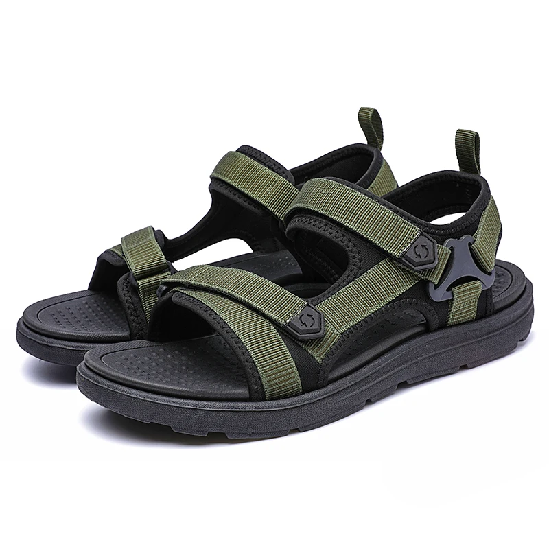Herren Sandalen Freizeit Strand Casual Leicht Bequem Klettverschluss - Bild 9 von 9
