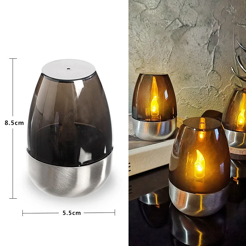 LED Solar Kerzen Flammenlos Wiederaufladbar Wasserdicht Gartenparty Dekor - Bild 9 von 9