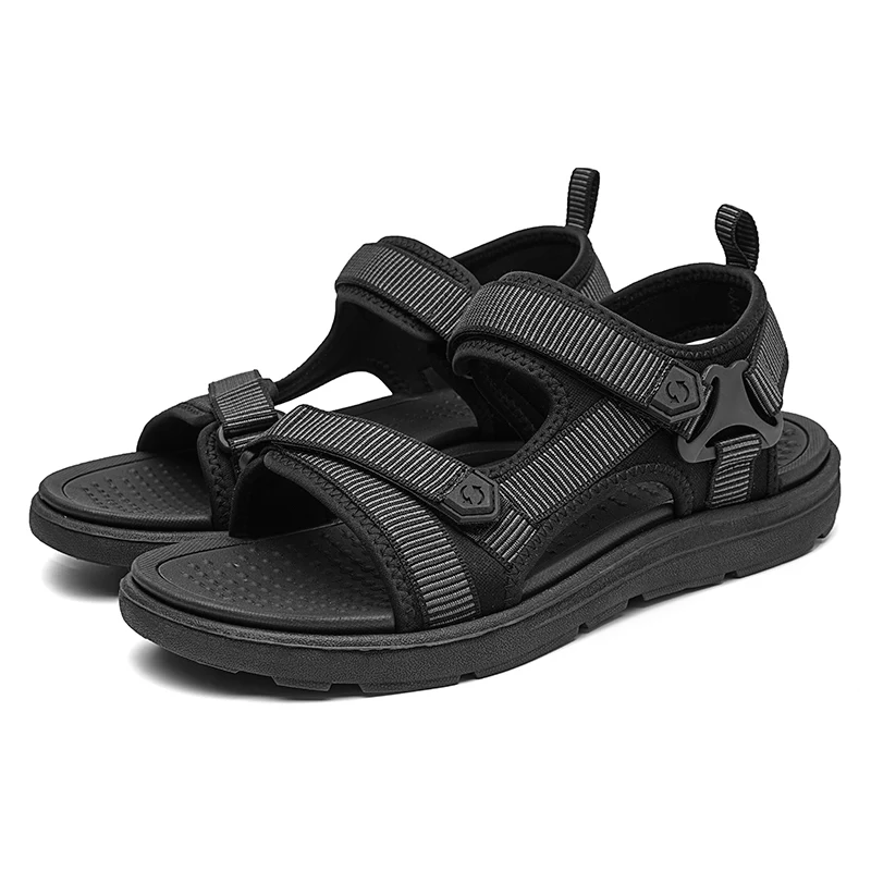 Herren Sandalen Freizeit Strand Casual Leicht Bequem Klettverschluss - Bild 7 von 9
