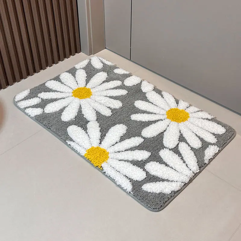 Bodenmatte Bad Teppich Fußmatte rutschfest saugfähig waschbar modern - Bild 10 von 15