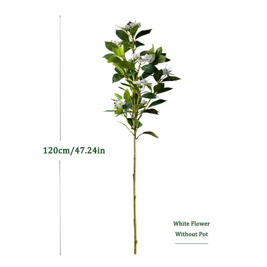 Tropische Große Kunstpflanze Ficus Banyan Baum Dekor Faux Magnolie Pflanzen - Bild 8 von 11