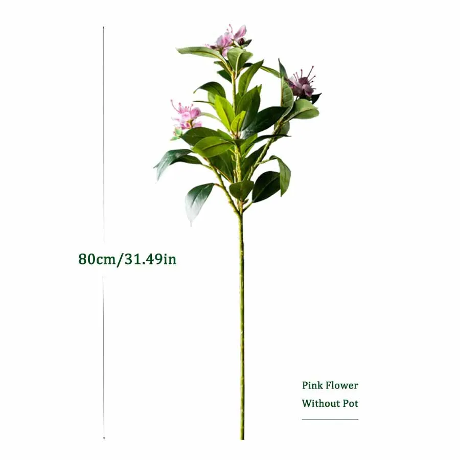 Tropische Große Kunstpflanze Ficus Banyan Baum Dekor Faux Magnolie Pflanzen - Bild 7 von 11