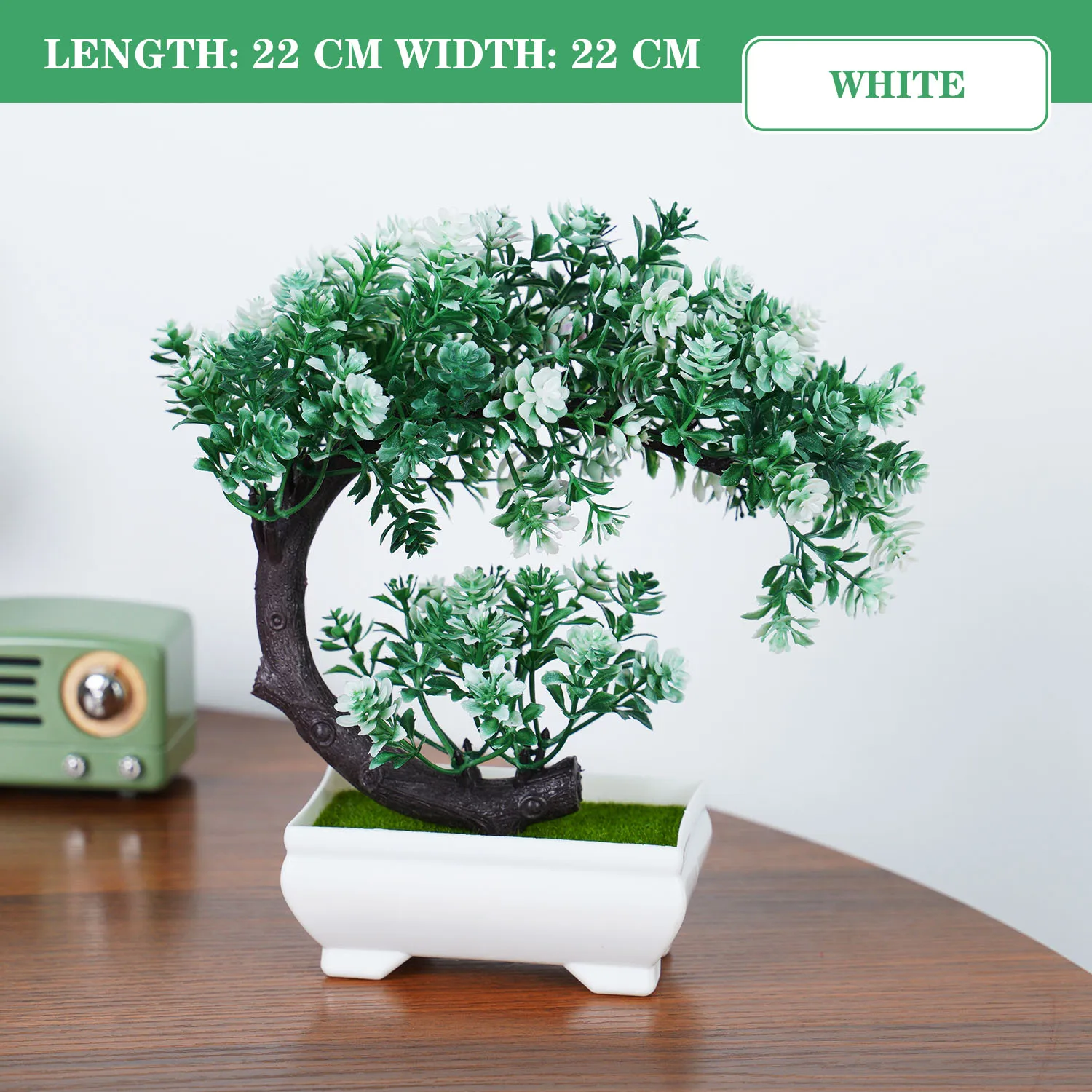 Knstliche Pflanze Bonsai Mini Baum Deko Blumen Fake Blumentopf Schreibtisch