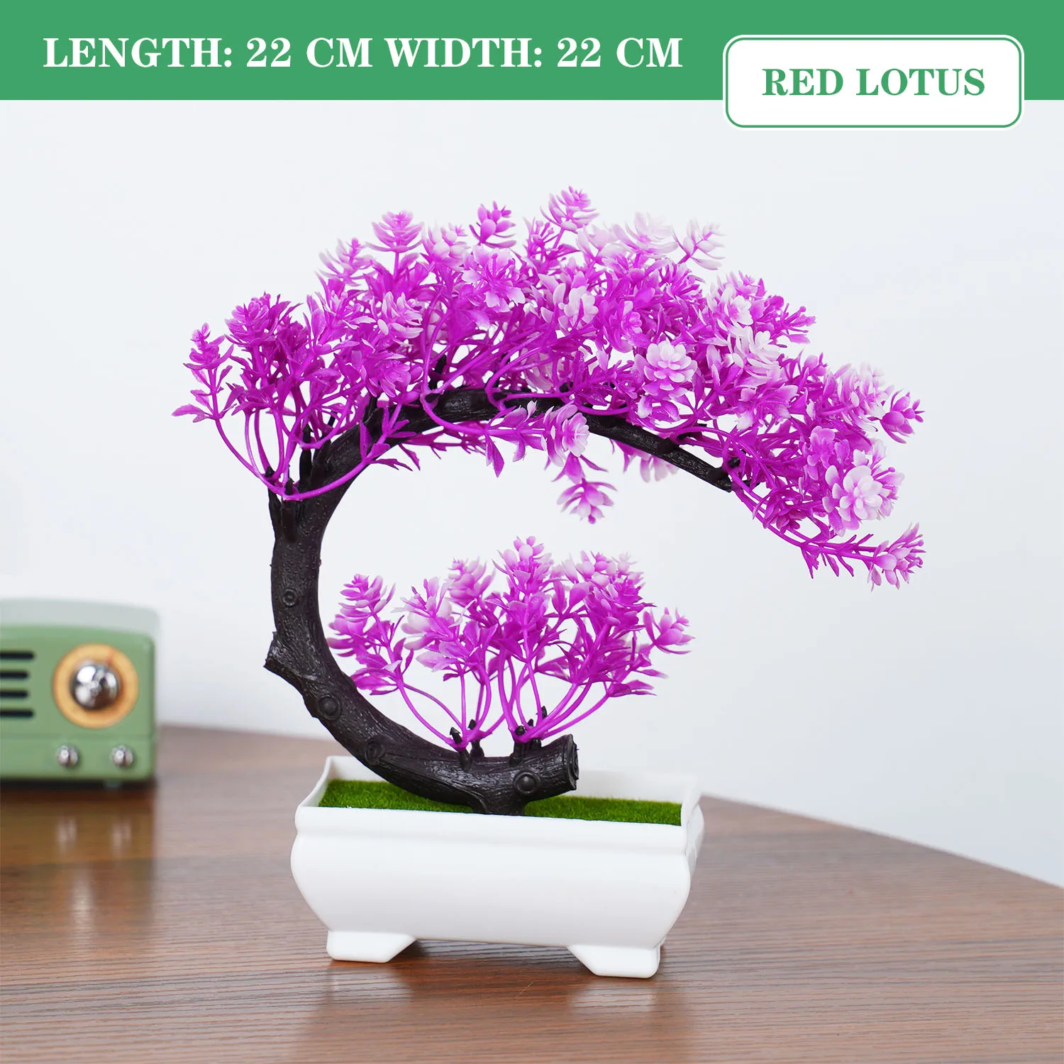 Knstliche Pflanze Bonsai Mini Baum Deko Blumen Fake Blumentopf Schreibtisch